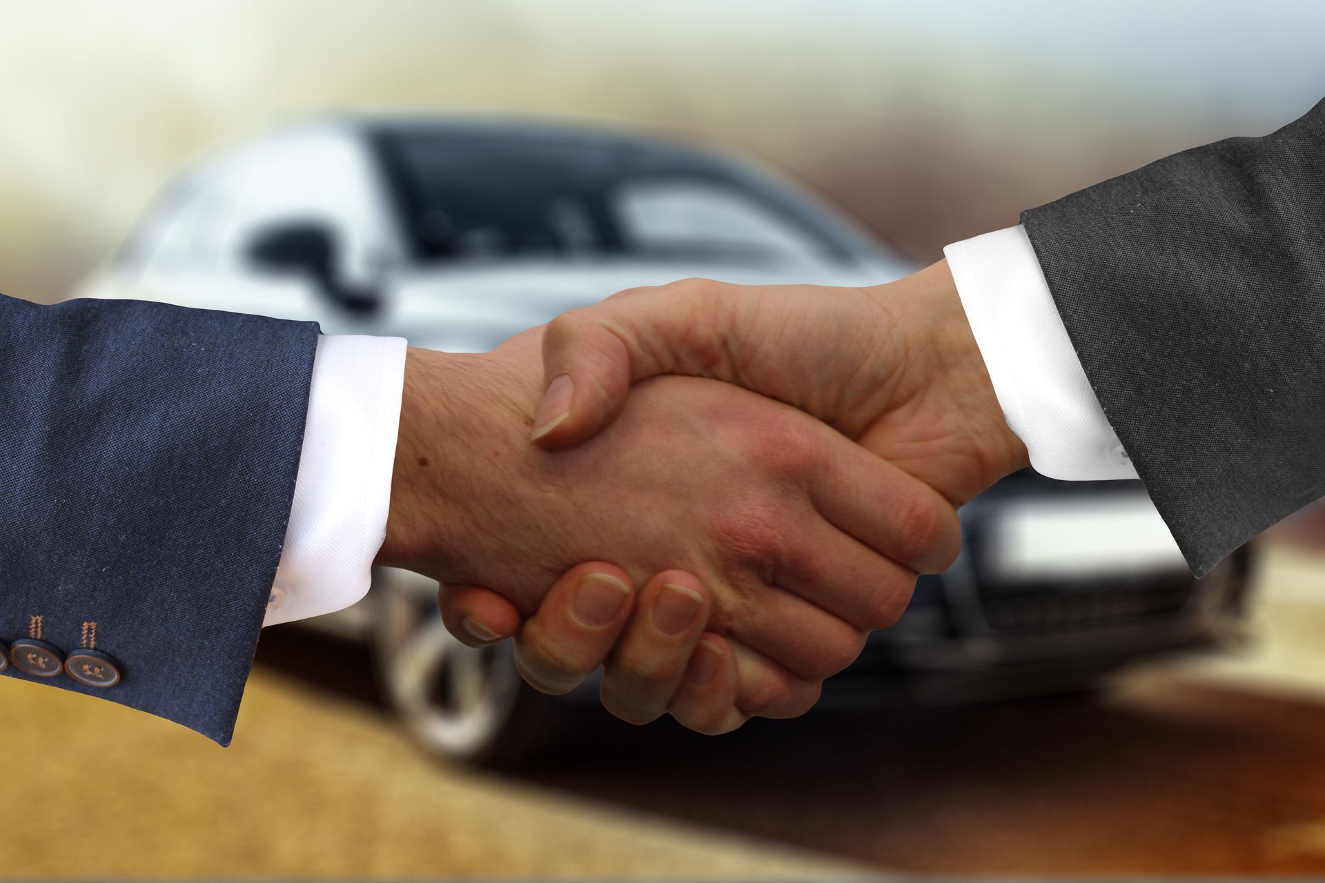 handshake after getting Vehicle Finance
